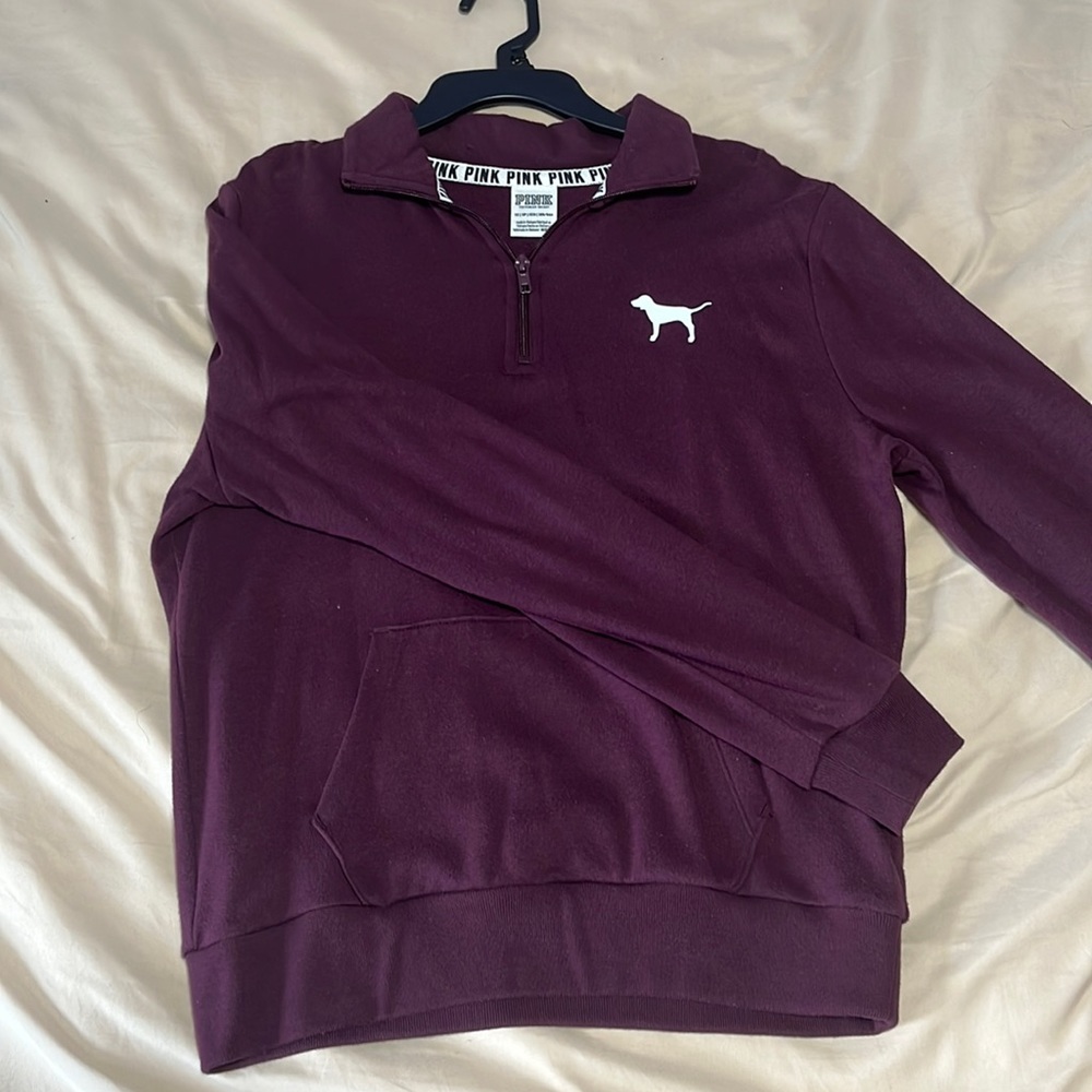 Victoria’s Secret Pink Maroon Quarter-Zip